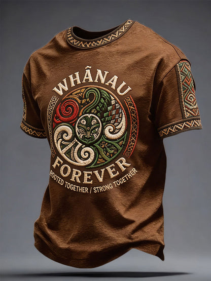Men's NZ Maori Art Printed T-shirt