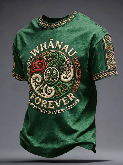 Men's NZ Maori Art Printed T-shirt