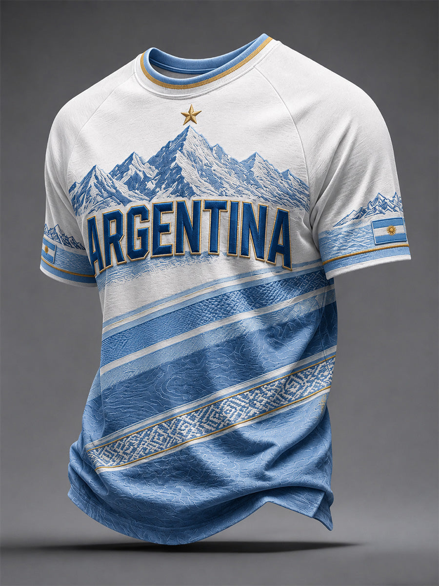 Men's Argentina Print Casual Tee