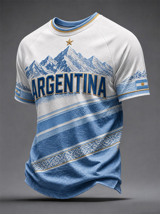 Men's Argentina Print Casual Tee