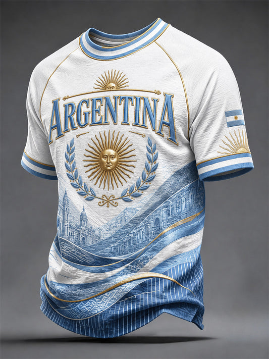 Men's Argentina Print Casual Tee