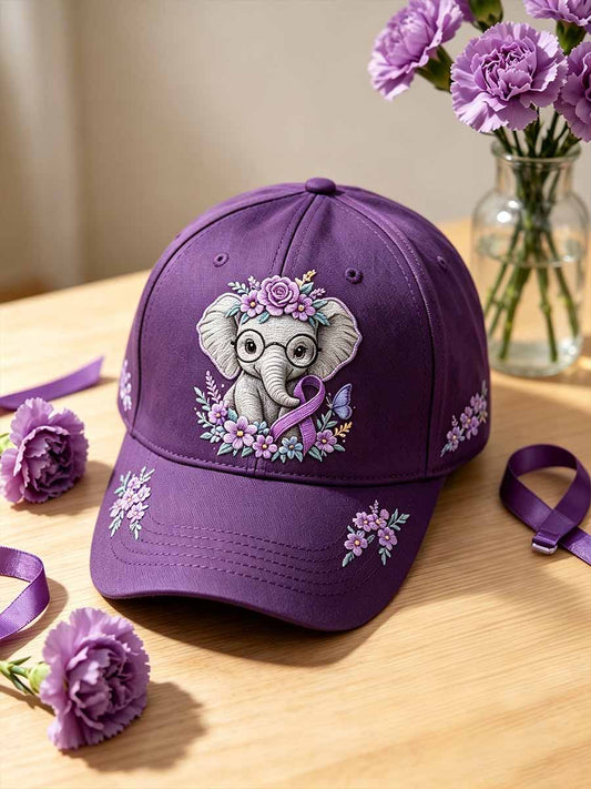 Women's Alzheimer's Support Pattern Print Hat