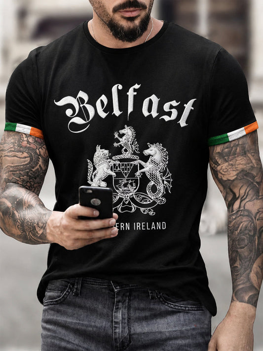 Men's Belfast Print Short Sleeves T-shirt
