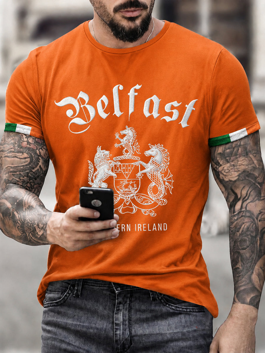 Men's Belfast Print Short Sleeves T-shirt
