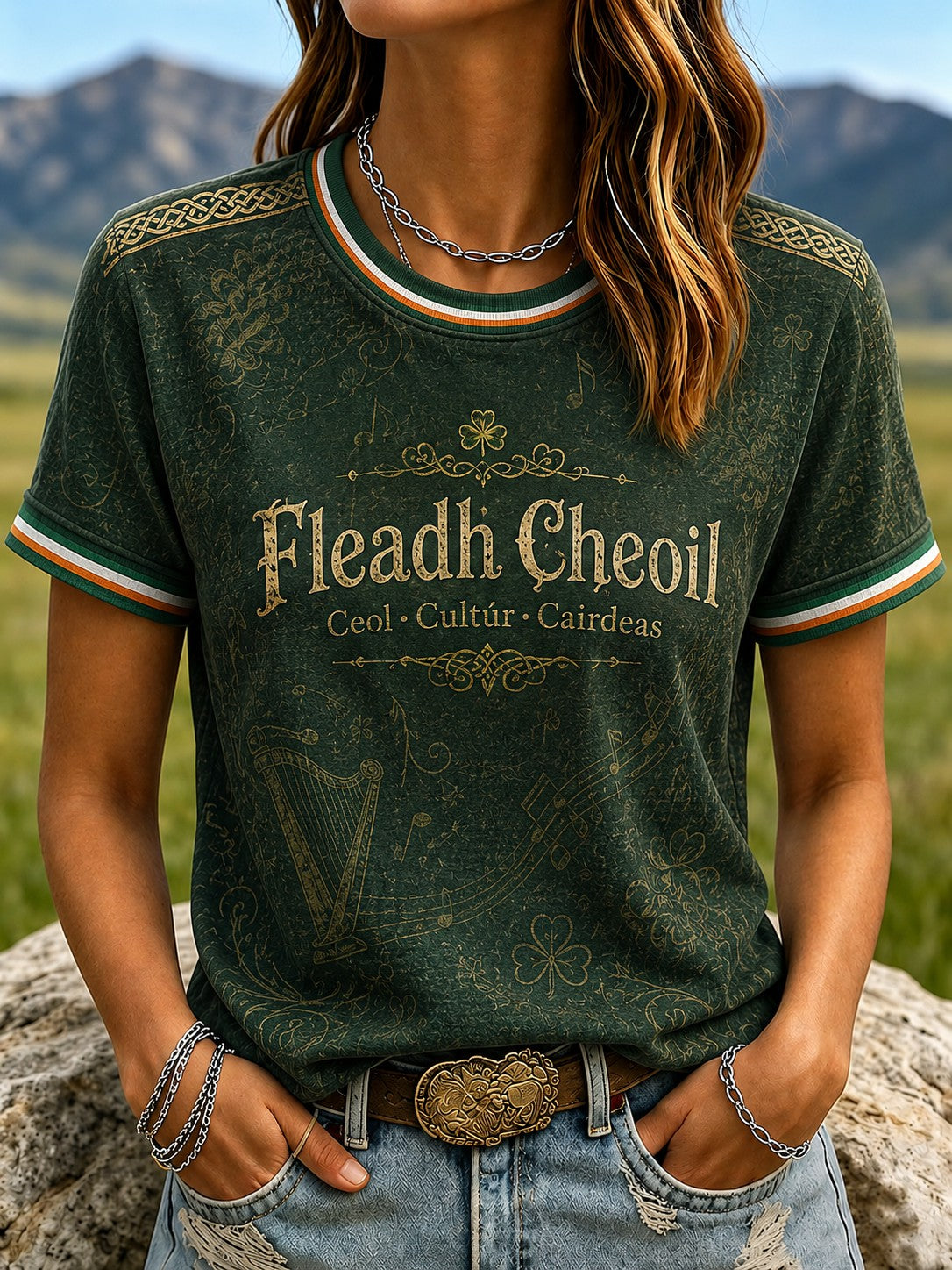 Women's Fleadh Cheoil na hÉireann Printed T-shirt