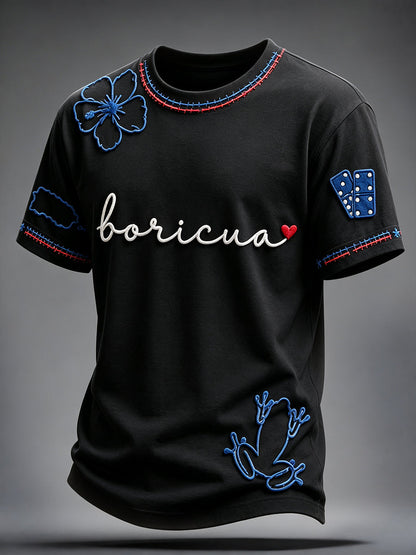 Men's Puerto Rico Art Printed T-shirt
