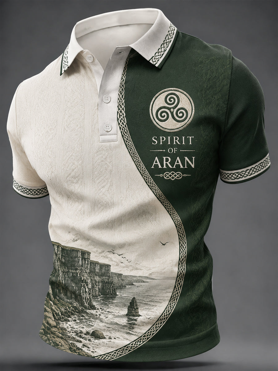 Men's Aran Print Casual Top