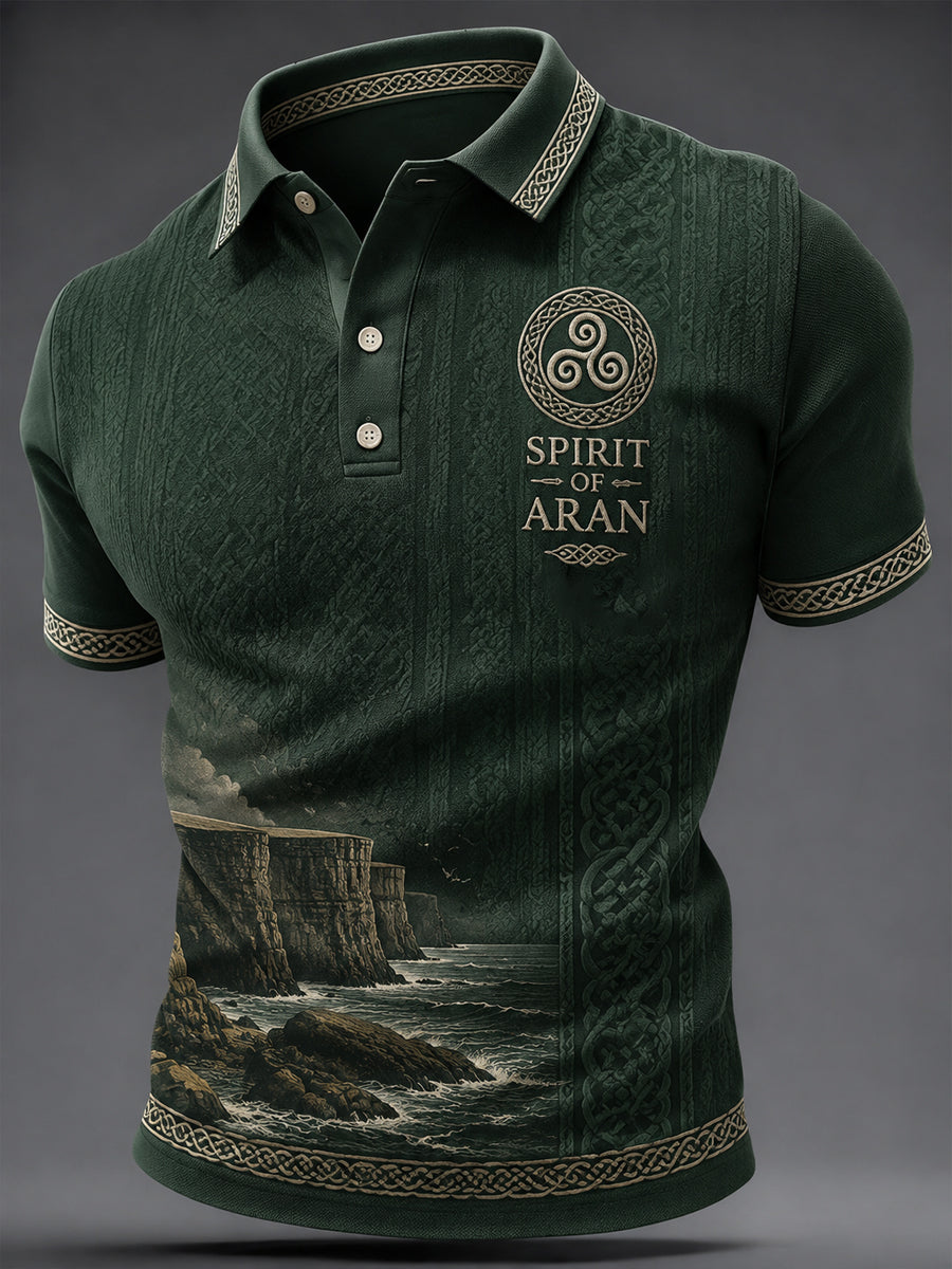 Men's Aran Print Casual Top