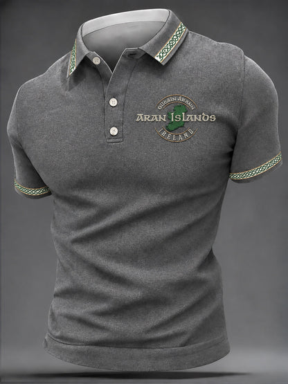 Men's Aran Islands Print Casual Top