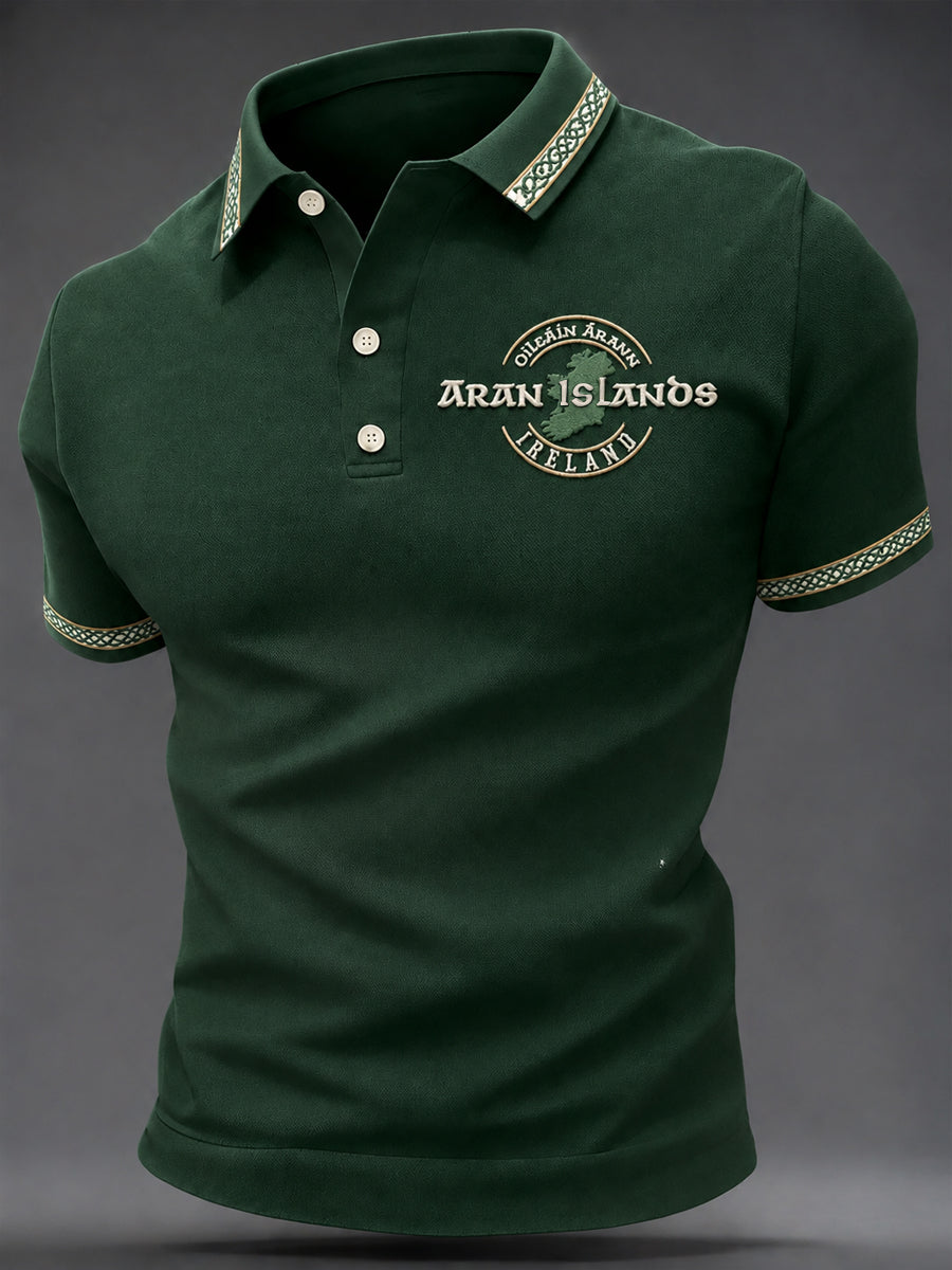 Men's Aran Islands Print Casual Top
