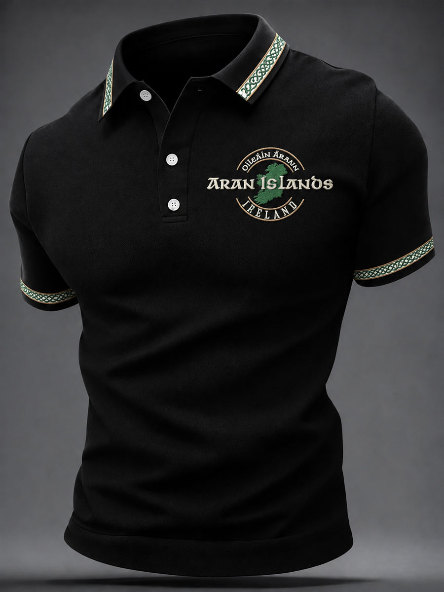 Men's Aran Islands Print Casual Top