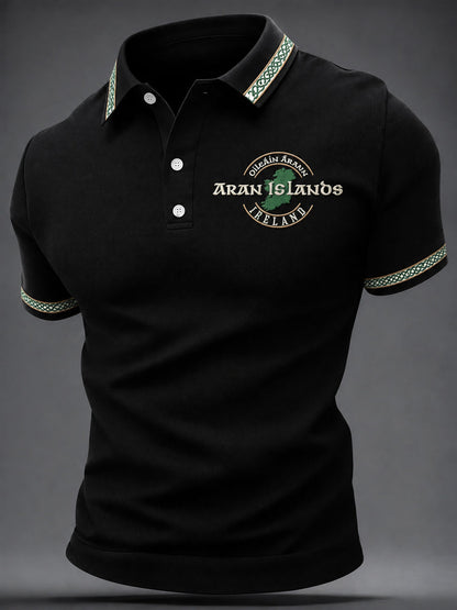 Men's Aran Islands Print Casual Top