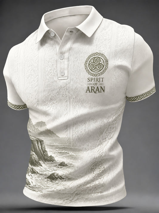 Men's Aran Print Casual Top