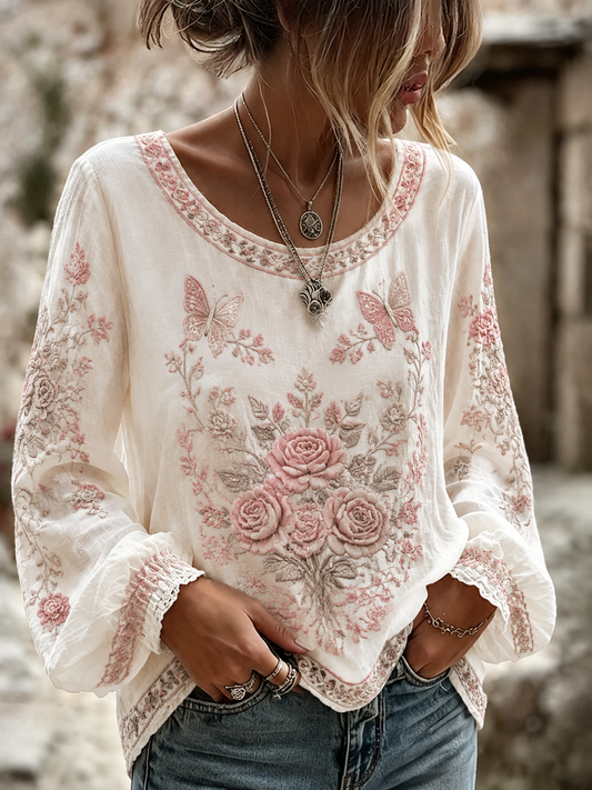 Women's Rose Of Tralee Cotton-Linen Shirt