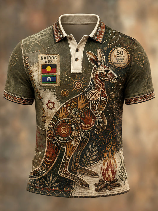 Men's Australian Naidoc Week Short Sleeves T-Shirt