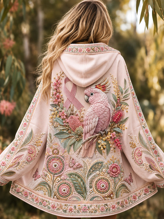 Women's Australian Breast Cancer Awareness Zip-Up Hoodie