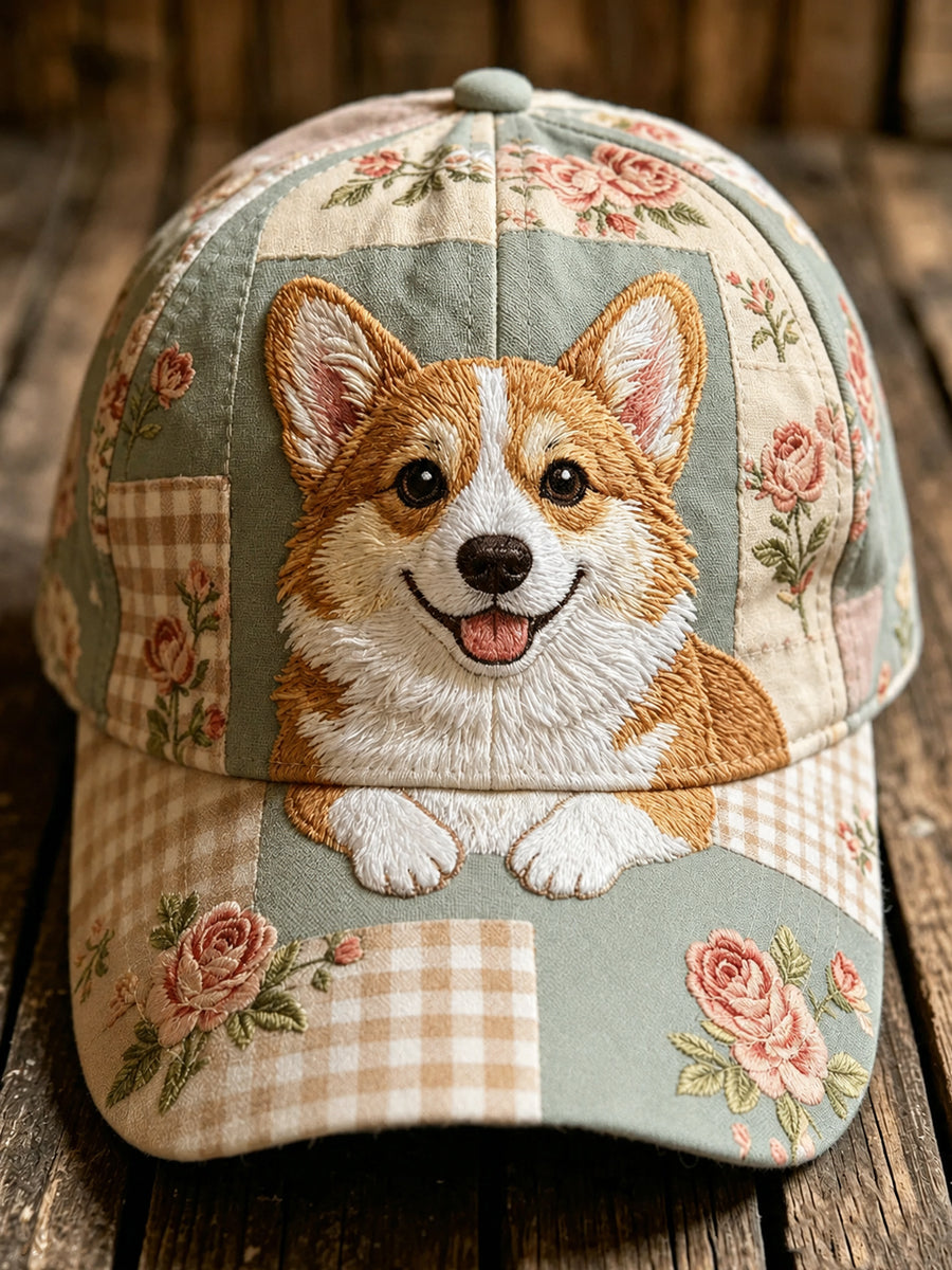Unisex Cute Dog Design Print Hat