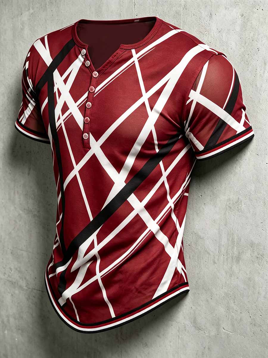 Men's Vintage Van Halen Print Casual T-Shirt