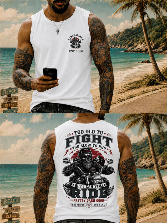 Men's 'too old to fight too slow to run' Vests