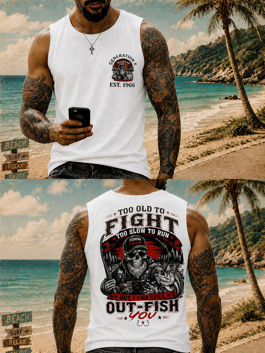 Men's 'too old to fight too slow to run' Vests
