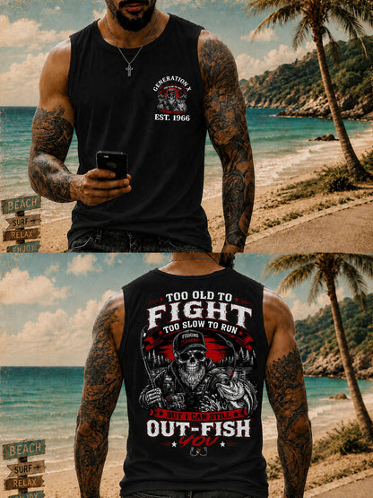 Men's 'too old to fight too slow to run' Vests