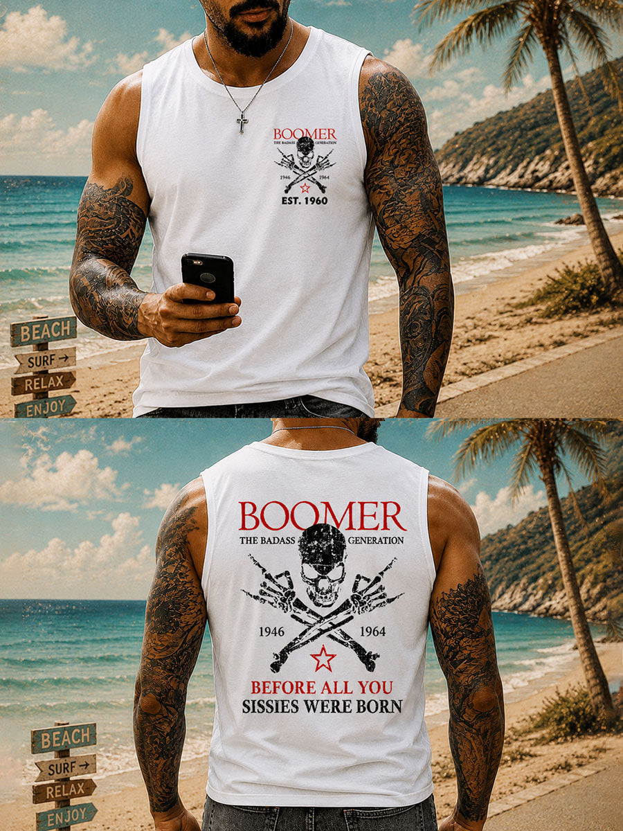 Men's 'BOOMER The Badass Generation Before All You Sissies Were Born' Vests