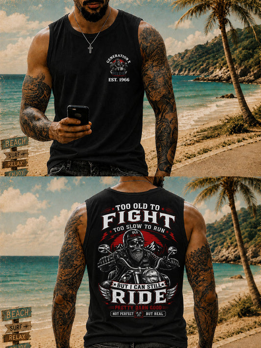 Men's 'too old to fight too slow to run' Vests