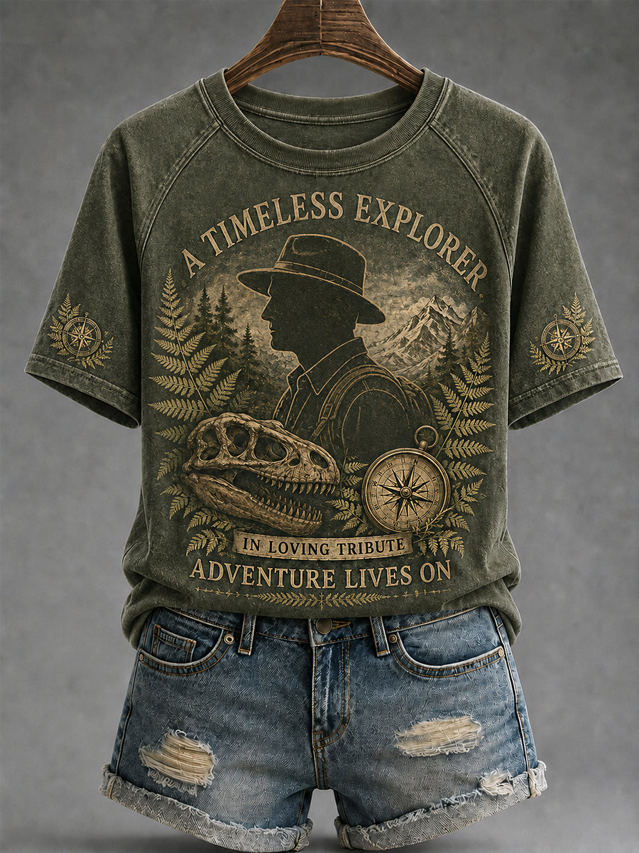 Women's R.I.P Dinosaur Explorer Memorial Tee
