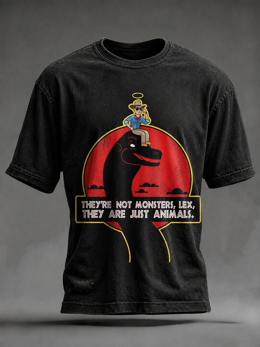 Men's 1947-2026 Memorial Vintage Dinosaur Graphic T-shirt