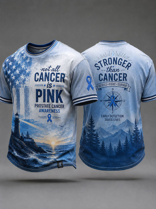 Men's 'not all cancer is pink prostate cancer awareness' T-shirts