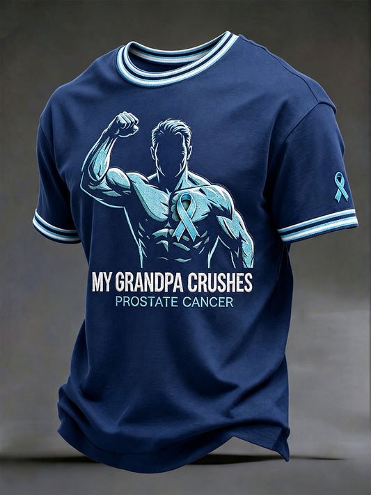 Men's 'My Grandpa Crushes Prostate Cancer' T-Shirts