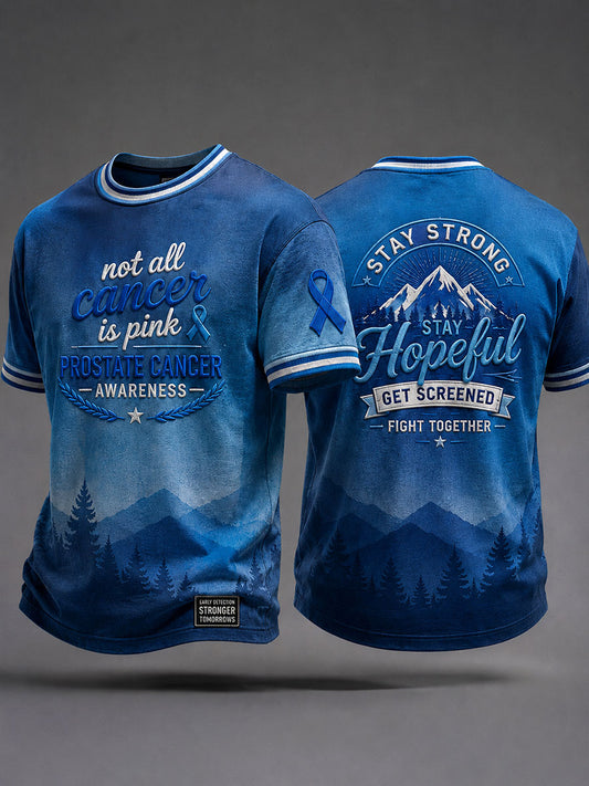 Men's 'not all cancer is pink prostate cancer awareness' T-shirts