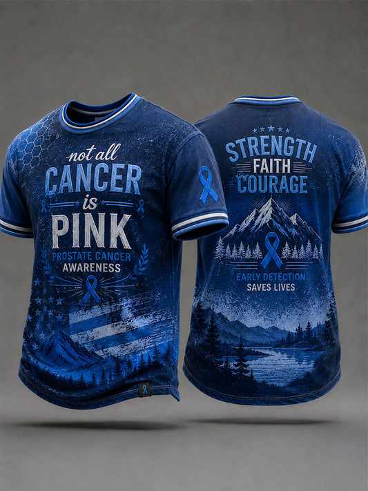 Men's 'not all cancer is pink prostate cancer awareness' T-shirts