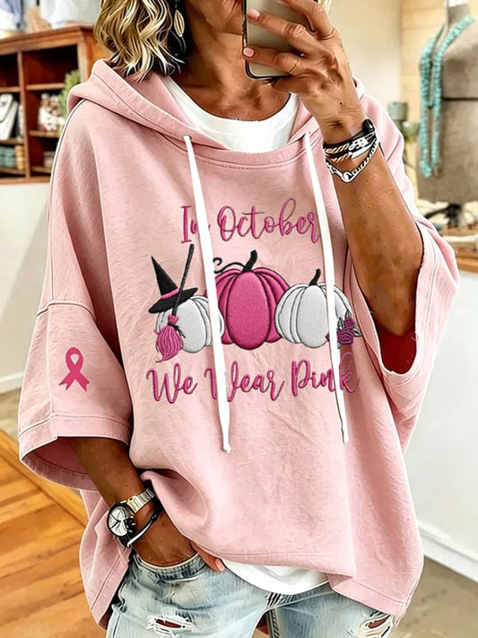 Women's In October We Wear Pink Regular Sweatshirt