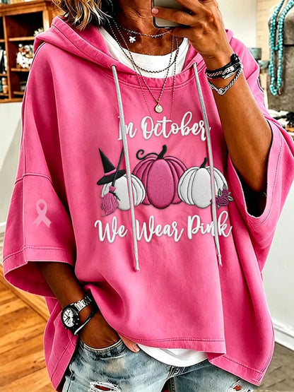 Women's In October We Wear Pink Regular Sweatshirt