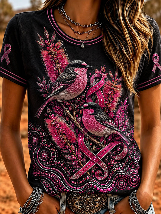 Women's Breast Cancer Awareness Australia Short-Sleeve T-Shirt