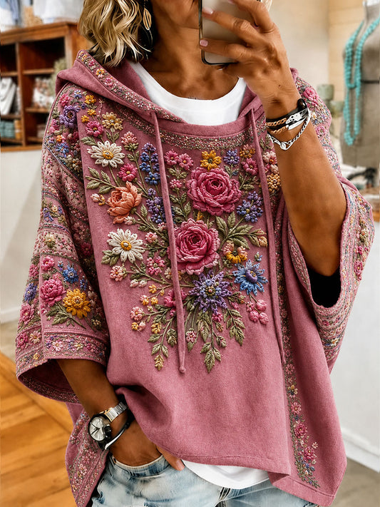 Women's Breast Cancer Awareness Flowers Regular Sweatshirt