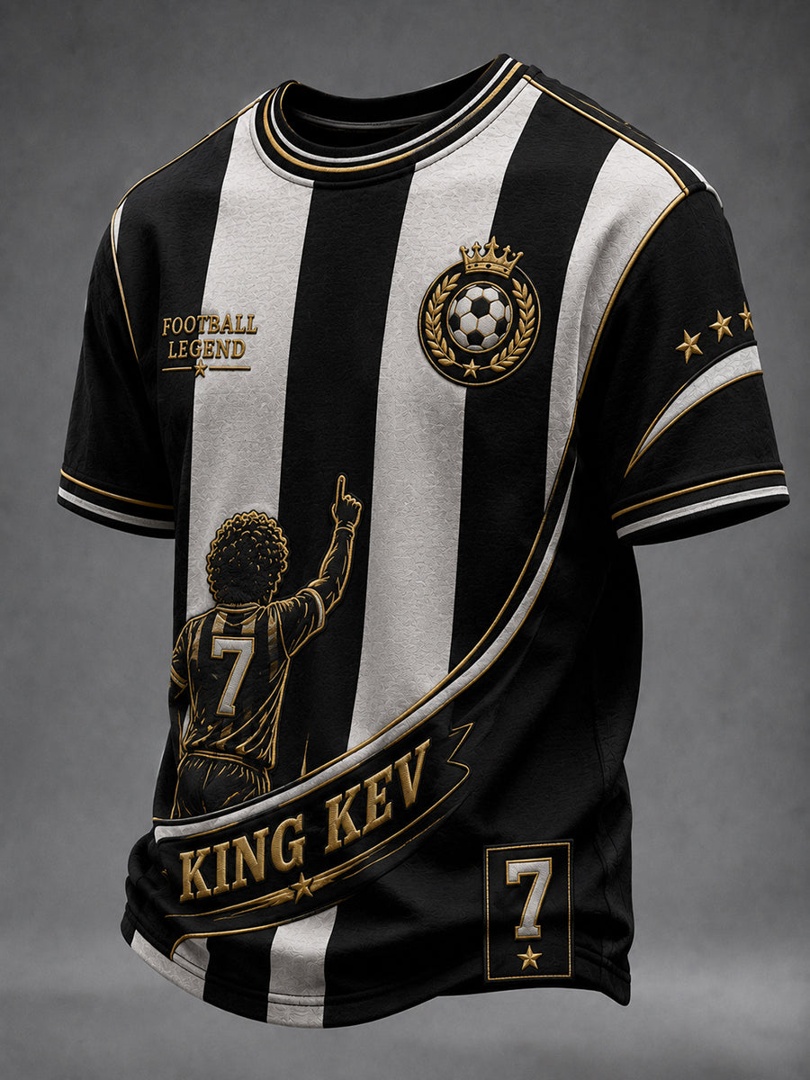 Men's British Football Commemorative Kevin Keegan Element Art Print T-Shirt