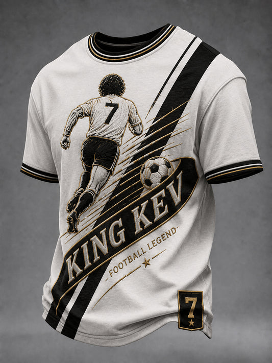 Men's British Football Commemorative Kevin Keegan Element Art Print T-Shirt