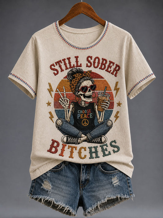 Women's Still Sober Bitches Short-sleeved T-shirt