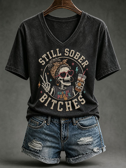 Women's Still Sober Bitches Short-sleeved T-shirt