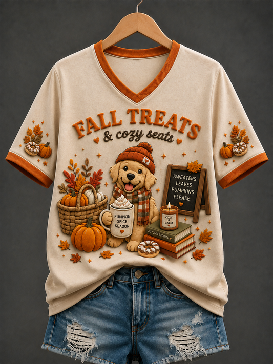 Women's Fall Treats Short-sleeved T-shirt