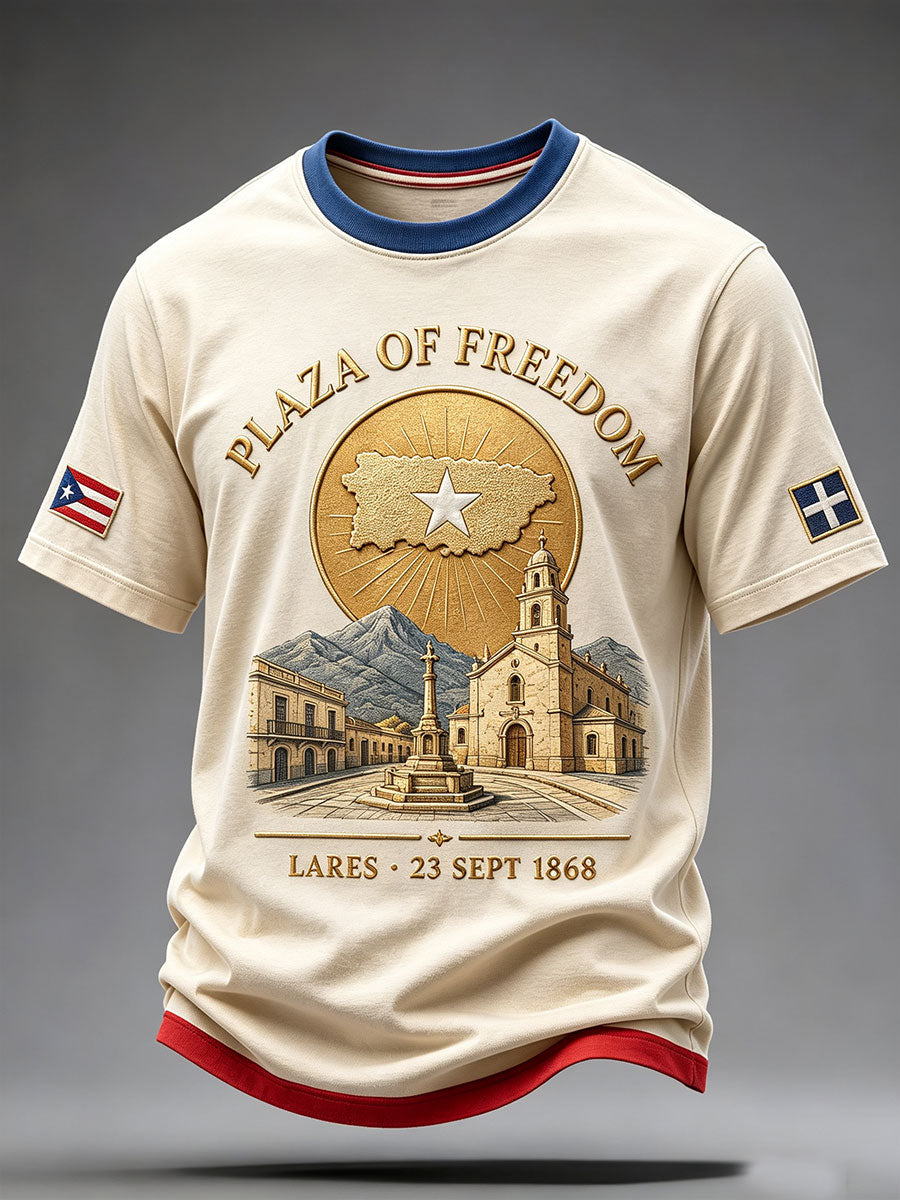Men's Puerto Rico Grito de Lares Day Printed T-shirt