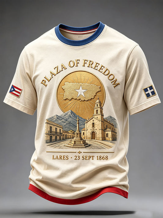 Men's Puerto Rico Grito de Lares Day Printed T-shirt
