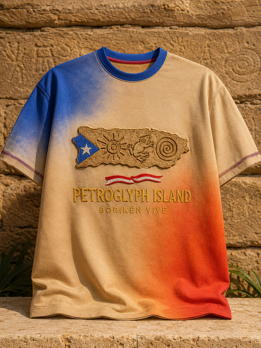 Unisex Puerto Rico Art Printed T-shirt