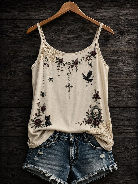 Women's Gothic Rose Tank Top