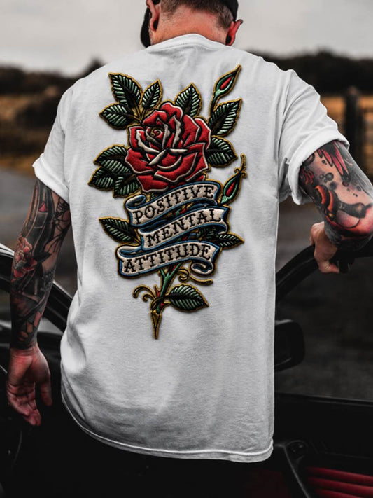 Men's POSITIVE MENTAL short sleeves t-shirt