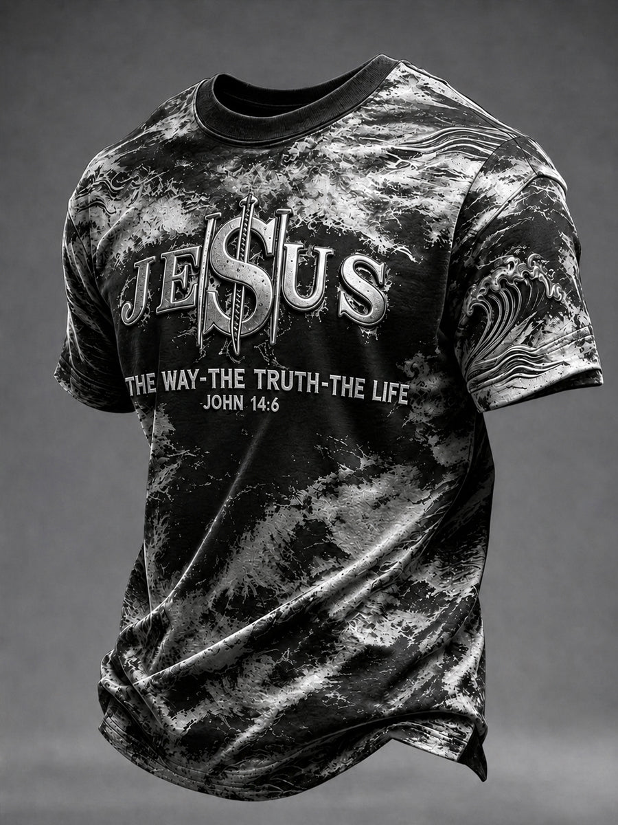 Men's Christian JESUS Short Sleeve T-shirt