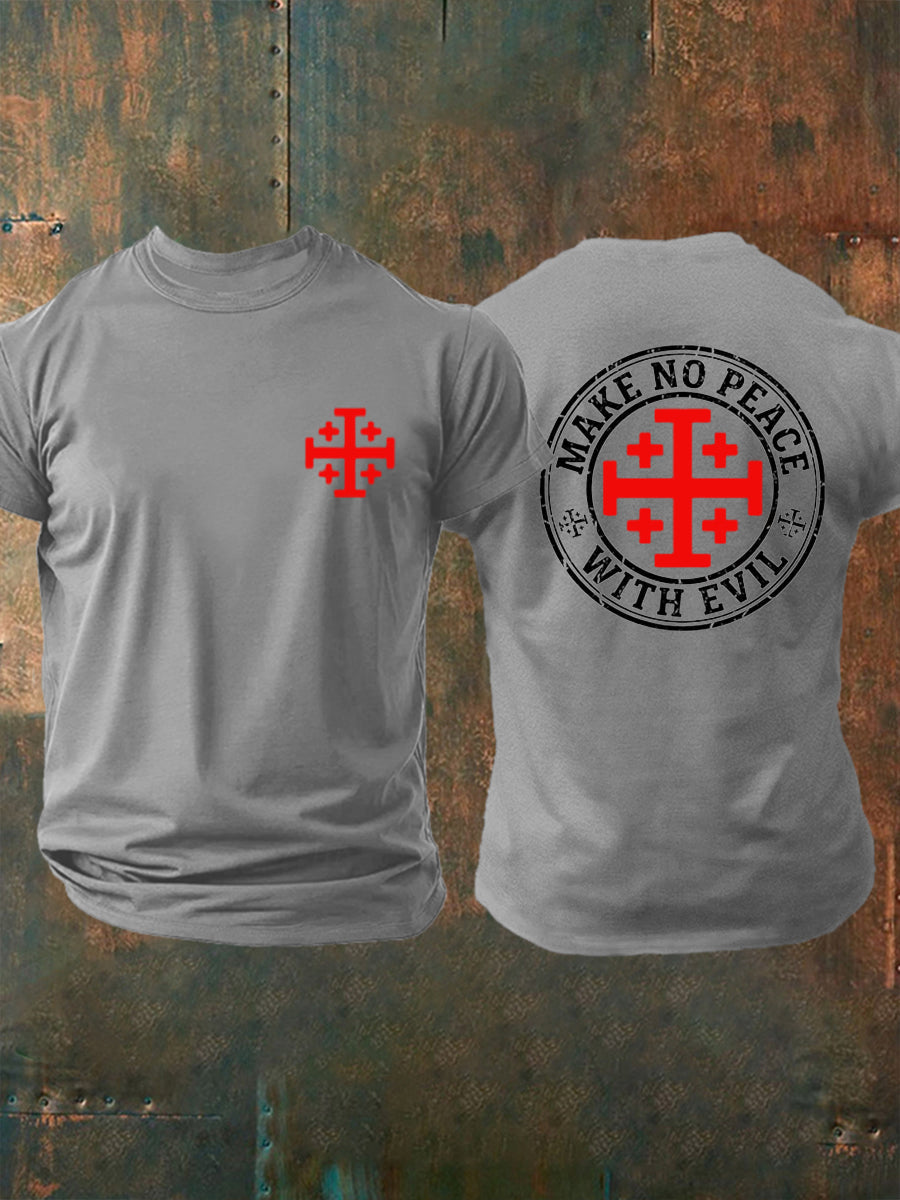 Men's Make No Peace With Evil Print Tee