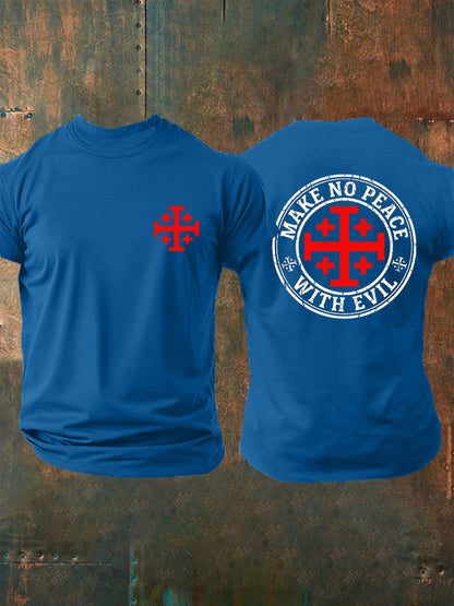 Men's Make No Peace With Evil Print Tee